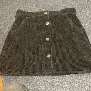 Old Navy Black Corduroy A-Line Skirt